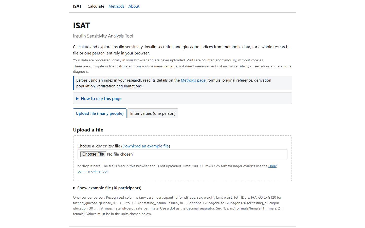 ISAT documentation site screenshot